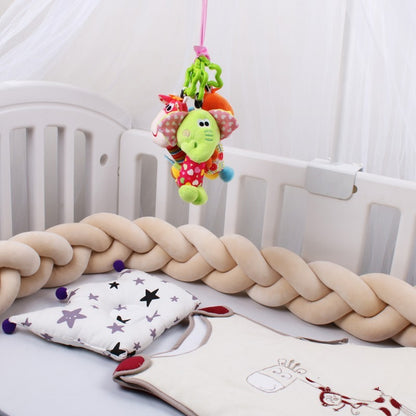CONTOUR DE LIT BÉBÉ TRESSÉ beige autour lit mobile jouet