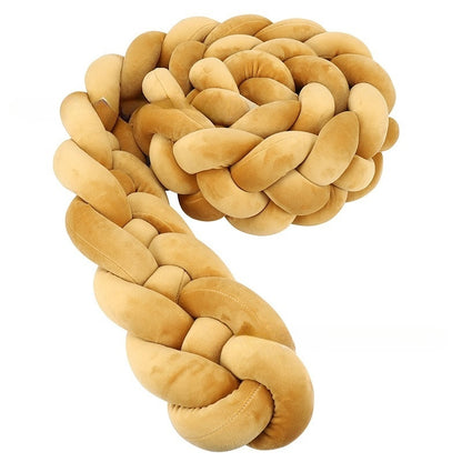 TRESSE CONTOUR DE LIT BÉBEÉ beige enroulé