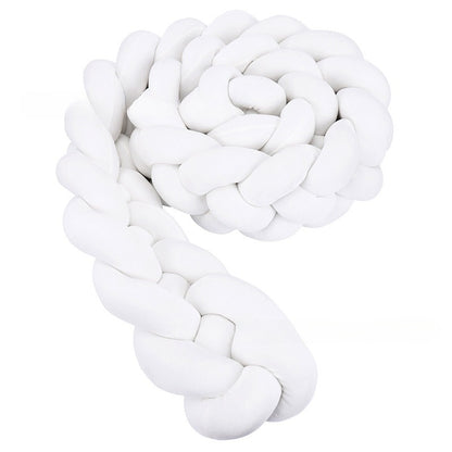 TRESSE POUR CONTOUR DE LIT BÉBÉ blanc enroulée 1